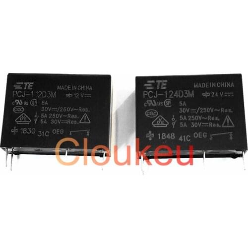 2Pcs Relay DIP4 PCJ-112D3M 124D3M 12V 24V 5A