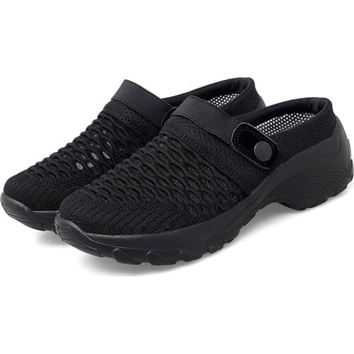 Lady Shoes Casual Increase Summer Spring Sandals Non-slip Platform Sandal for Girl Breathable Mesh Outdoor Walk Slippers 35-42