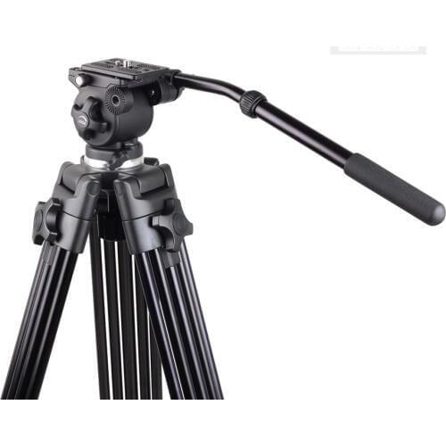 Professional DV DSLR Video Camera Tripod Fluid Head for 5D Mark III IV 5DS 6D D600 D750 D810 D810A D4 D5