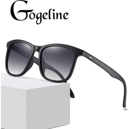 Classic Retro Rivet Polarized Sunglasses Men Women Lighter Design Square Frame 100% UV Protection Gradient Lens