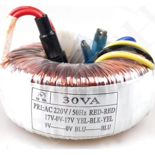 30W toroidal transformer 220V to double 17V single 9V amplifier audio X-5 preamp
