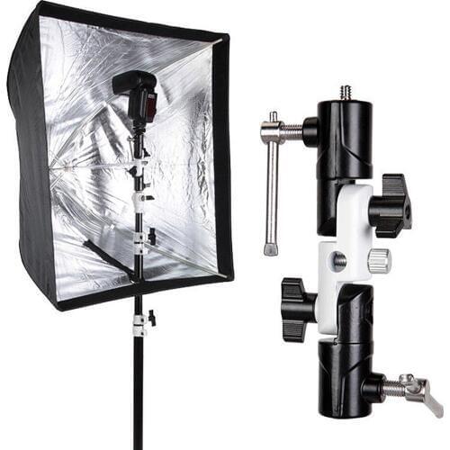 Universal Flash Bracket For Flash Soft Box Adapter Photography Accessories Speedlight Light Stand Umbrella Holder Mount