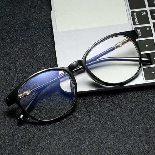 PC Round Frame Glasses For Women Anti Blue Blocking Glasses Frame Optical Eyeglasses Fashion Computer Eyeglasses Frame JH15989