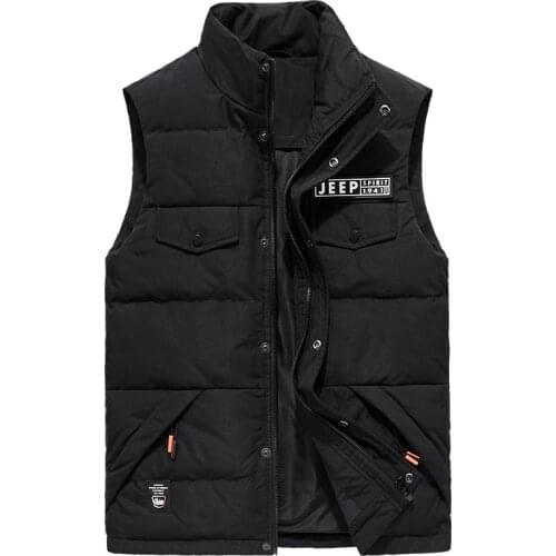 Winter Down Jacket Men Vest White Duck Down Coat Warm Sleeveless Jacket Men Korean Clothes Camouflage Mens Waistcoat M-XXXL
