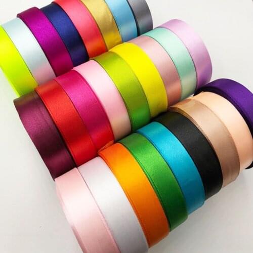 1' 25 mm (25 yards/roll) Satin Ribbon Wholesale Gift Packing Christmas decoration diy Ribbons roll fabric