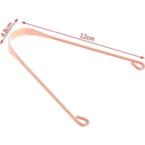 1pcs Tongue Scraper Cleaner Metal Cleaning Scraper for Men/Women Tongue Toothbrush