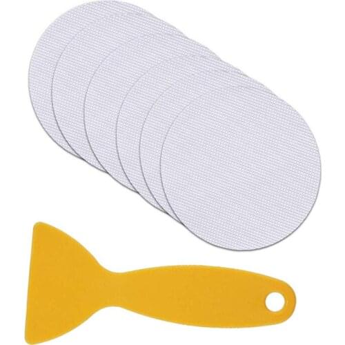 10PCS Non-Slip Bathtub Stickers Round Transparent PEVA Anti Slip Tape for Bath Tub
