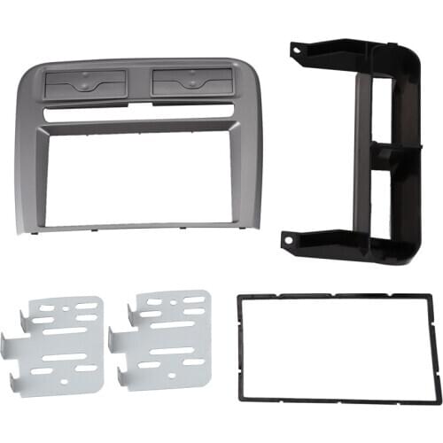 2 Din Car Radio Fascia Fit for Fiat Grand Punto 2005-2009 Left Wheel Dash Mounting Installation Trim Frame Stereo Kit