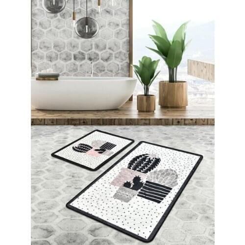 2pcs bath mat custom design bath mats design quality mats bathroom products cactus bathroom set