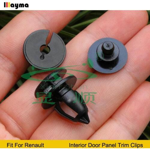 20pcs Auto car plastics clip For Renault Clio Kangoo Trafic Interior Door Panel Trim Clips