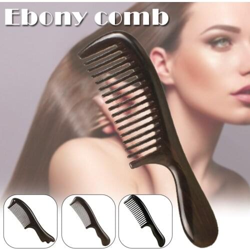 2021 Handmade Wooden Hair Combs with Wide/Fine Tooth Anti-Static Natural Hair Detangler Wooden Comb for Women Men SSwell
