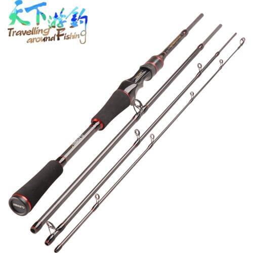 TAF 4 Section 1.98m Casting Fishing Rod Lure Weight 6-24g M Power Baitcasting Lure Rod Carbon Carp Fishing Rod Vara De Pesca