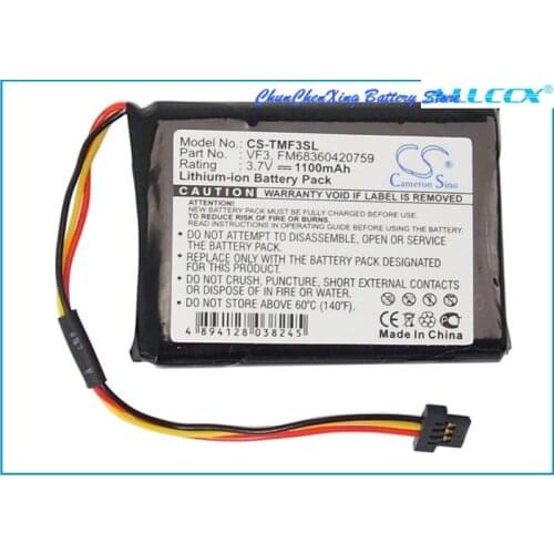 Cameron Sino 1100mAh Battery FM68360420759, VF3 for TomTom Go XL330S, Quanta
