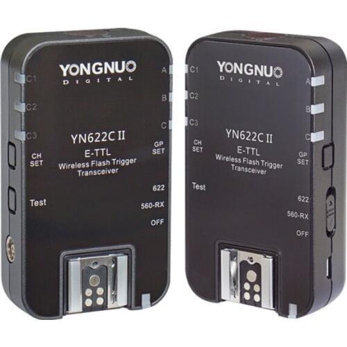 YONGNUO YN622C II Wireless E-TTL Flash Trigger max sync speed is 1/250s FOR CANON 5D4 6D2 1DX2