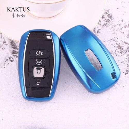 Car Key Case Buckle Protective Case Tpu Soft Rubber Fit for Lincoln Continental Pilot New Style