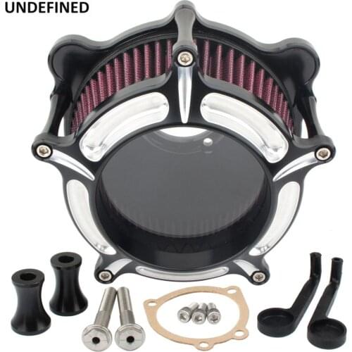 For Harley Touring EVO Road King 93-07 Dyna/FXR 1993-2017 Softail 1993-2015 Motorcycle Clear Air Filter CNC Air Cleaner Filters