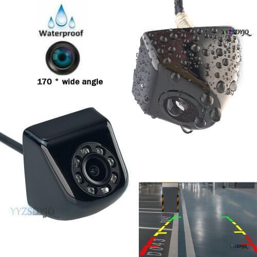 YYZSDYJQ HD CCD night vision Reversing Parking Camera Rear / Front side camera universal Black camera 8 IR alloy