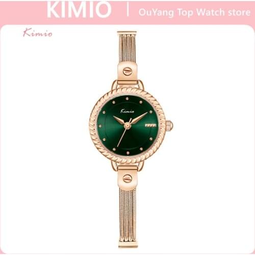 Kimio Fashion Ladies Watches Tops Luxury Dial Casual Bracele Wrist Watches Women Reloj Mujer Dropshipping 2021 New Arrivals