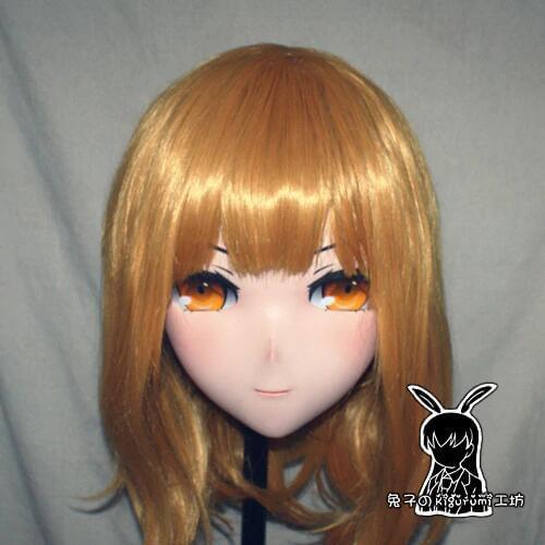 KM9165)Quality Handmade Female/Girl Resin 3/4 Head Japanese Cartoon Character Cosplay Kigurumi Mask Crossdresser