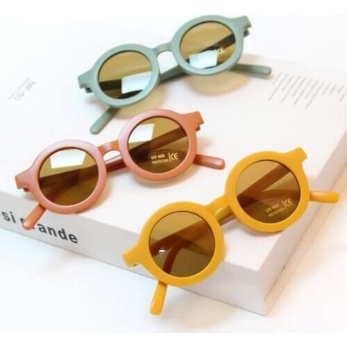 Veshion Round Kids Sunglasses Cool Boys Girls Children Goggle Sun Glasses UV Protection Shades Colorful Eyewear Baby Kids Gift