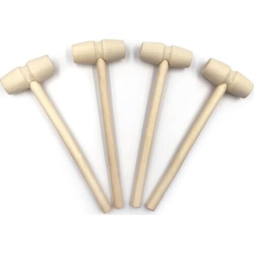 50 Pieces Small Wood Hammer Wooden Mallet Hammer for DIY Woodworking Household Multi Hand Tool