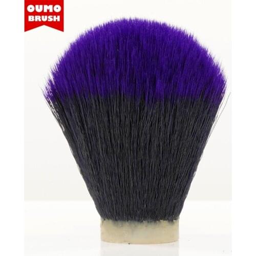 OUMO BRUSH-Tuexdo purple tip synthetic hair knots shaving brush knots