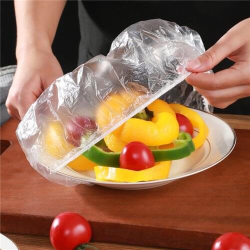 Food Grade Preservative Film Food Storage Covers Disposable Plastic Wrap Reusable Kitchen Disposable Food Protective Film