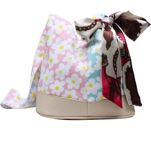 Casual New Flower pattern Totes Bags For Women 2020 Trendy Handbag Soft Leather Female Small Subaxillary Bags Mini Shoulder Bag