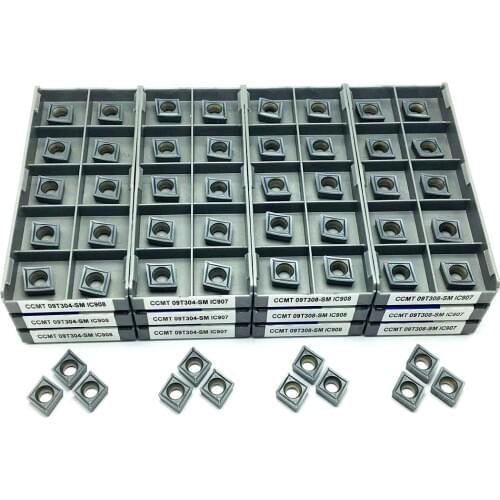 Lathe tool CCMT09T304 SM IC907 / IC908 CCMT09T3048 internal turning tool carbide insert CCMT 09T304 turning carbide insert