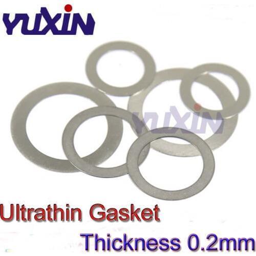 Thickness 0.2mm Stainless Steel 304 Flat Washer Ultrathin Gasket M3-M40 A2 Thin shim Washers