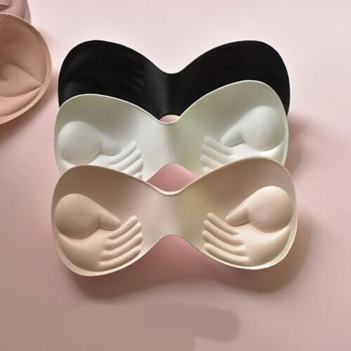 1 Pair Bikini Bra Pad Full Caps Chest Push Up Insert Foam Pads for Swimsuit Padding Accessories Removeable Enhancer Bra Pads