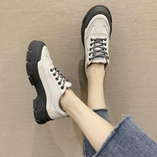 0021-Women Vulcanized Shoes High Quality Women Sneakers Slip On Flats Shoes Women Loafers Walking Flat