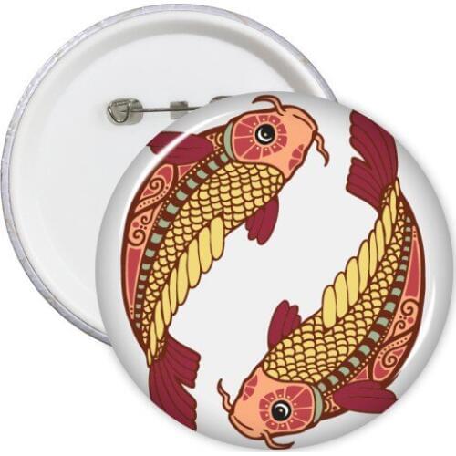 Gemini Aries Aquarius Libra Taurus Sagittarius Leo Cancer Virgo Capricorn Constellation Zodiac Round Pin Badge Button 5pcs