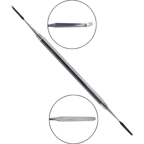 Dental Composite Resin Trimmer Knife Spatula Light Curing Engraving Knife Double Ended Stainless Steel Oral Surgical Tools