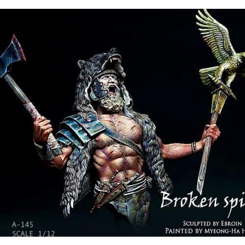 1/12 Resin Bust Figure Kits Model Roman Lionhead soldier self-assembled A-145