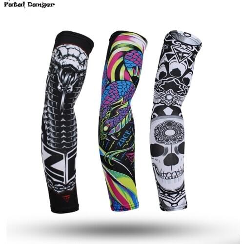 1Pair Breathable Quick Dry UV Protection Running Arm Sleeves Basketball Elbow Pad Fitness Armguards Sports Cycling Arm Warmers