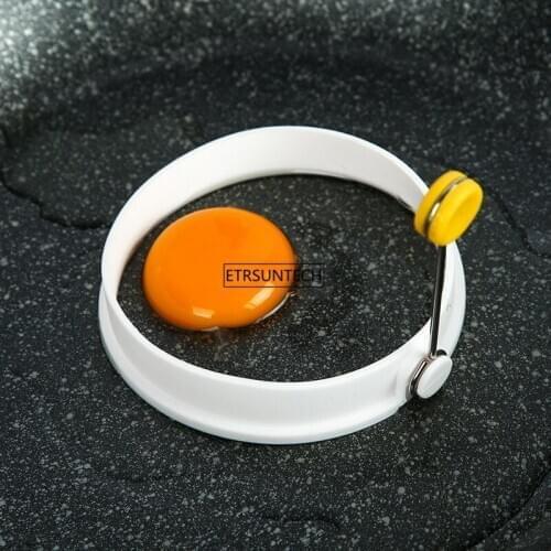 100pcs Fried Egg Shaper Plastic Fried Egg Shaper Pancake Ring Circle Mold Heart Shape Kitchen Tools