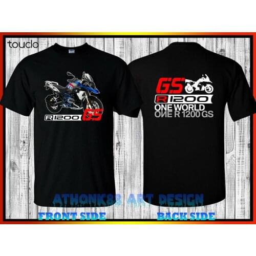 2020 Fashion German Motorcycle R 1200Gs Lc Rally One World One R 1200 Gs T-Shirt Double Side Tee
