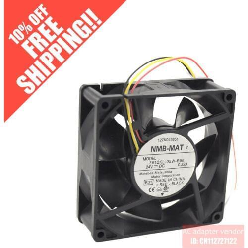 3612KL-05W-B50 NMB 24V 0.32A 3612KL-05W-B56 9032 cooling fan