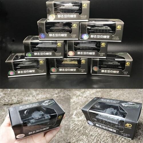 1pc 1:144 3D Tank Model Plastic Building Kits Milistary Kids Main Vehicles Battle Tank Puzzle Sand Table Leopard Toys Toys C8Q4