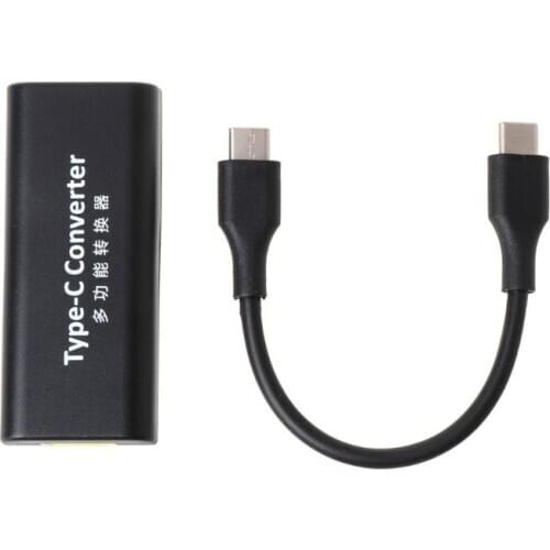 DC USB Type C Male Power Charger Converter Adapter Connector For Lenovo Dell Hp Asus Laptop Adapter 20V 3.25A Square Plug Female