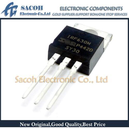 Free Shipping 10Pcs IRF630N or IRF630NPBF or IRF630 TO-220 9.3A 200V Power MOSFET