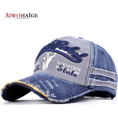HOT SELL Retro Denim Baseball Caps For Men Casual Snapback Hat Hip Hop Caps Summer Sun Hats Women Men Outdoor Adjustable Hats