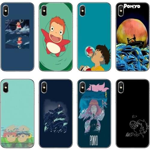 Ponyo On The Cliff Anime Accessories Phone Case For Xiaomi Mi 11 Note 10 10T 9 9T 8 Pro A2 Lite A3 A1 Poco F1 F2 M3 X3 NFC