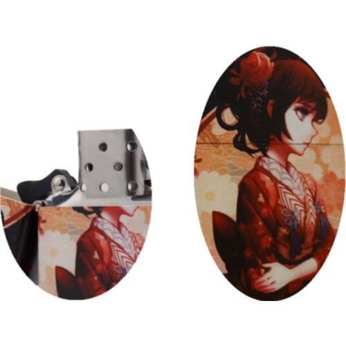 CHIEF pretty girl Dumb paint color printing Kerosene gasoline petroleum oil Windproof cigar tobacco pipe cigarette lighter gift