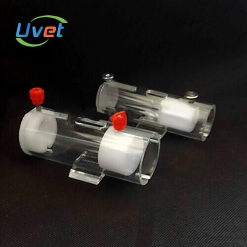Uvet Veterinary 2pcs mouse tail vein injection Holder Draw blood Holder 15-50 grams mice adjustable size Mouse fixing equipment