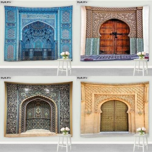 Moroccan Culture Art Tapestry Bohemian Fabric 3D Print Hippie Mural Retro Ethnic Style Bedroom Living Room Wall Hanging Screen