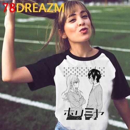Horimiya Hori San to Miyamura Kun summer top female casual harajuku kawaii white t shirt clothes top tees streetwear kawaii
