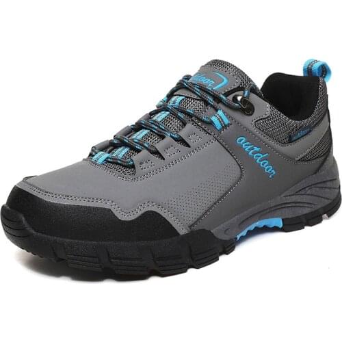 Big Size 39-48 Mens Hiking Shoes Waterproof Men Mountain Climbing Sneakers Non-Slip Male Trekking Trainers Comfortable Walking