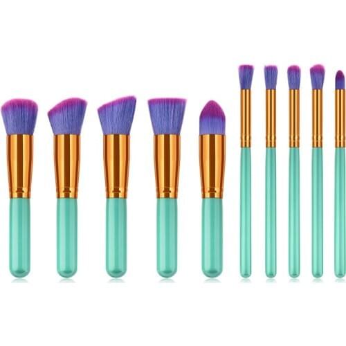 10PCS Makeup Brushes Sets MINI Kit Tools Cosmetic Brush Foundation Eyeshadow Eyeliner Lip Powder Brush Maquillage G10004